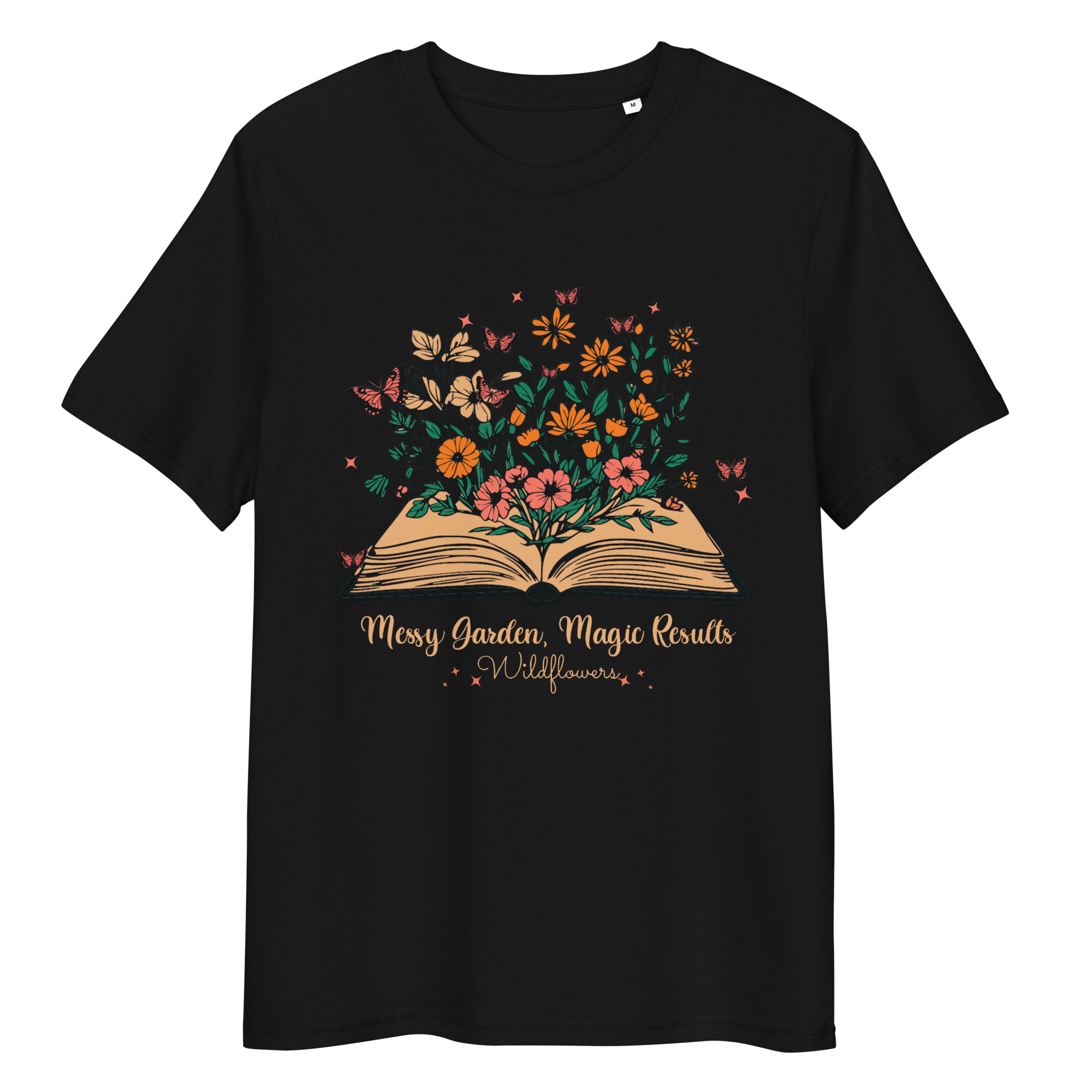 Wildflowers Messy Garden Cotton T-Shirt 2 Wildflowers Messy Garden Cotton T-Shirt - Image 2