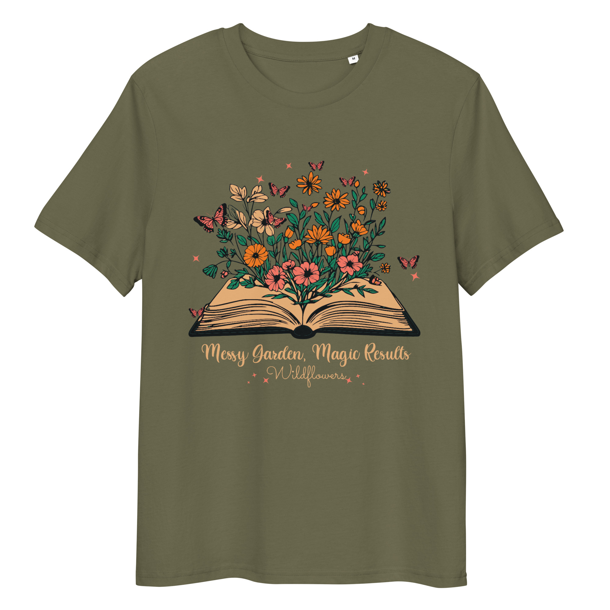 Wildflowers Messy Garden Cotton T-Shirt 1 Wildflowers Messy Garden Cotton T-Shirt