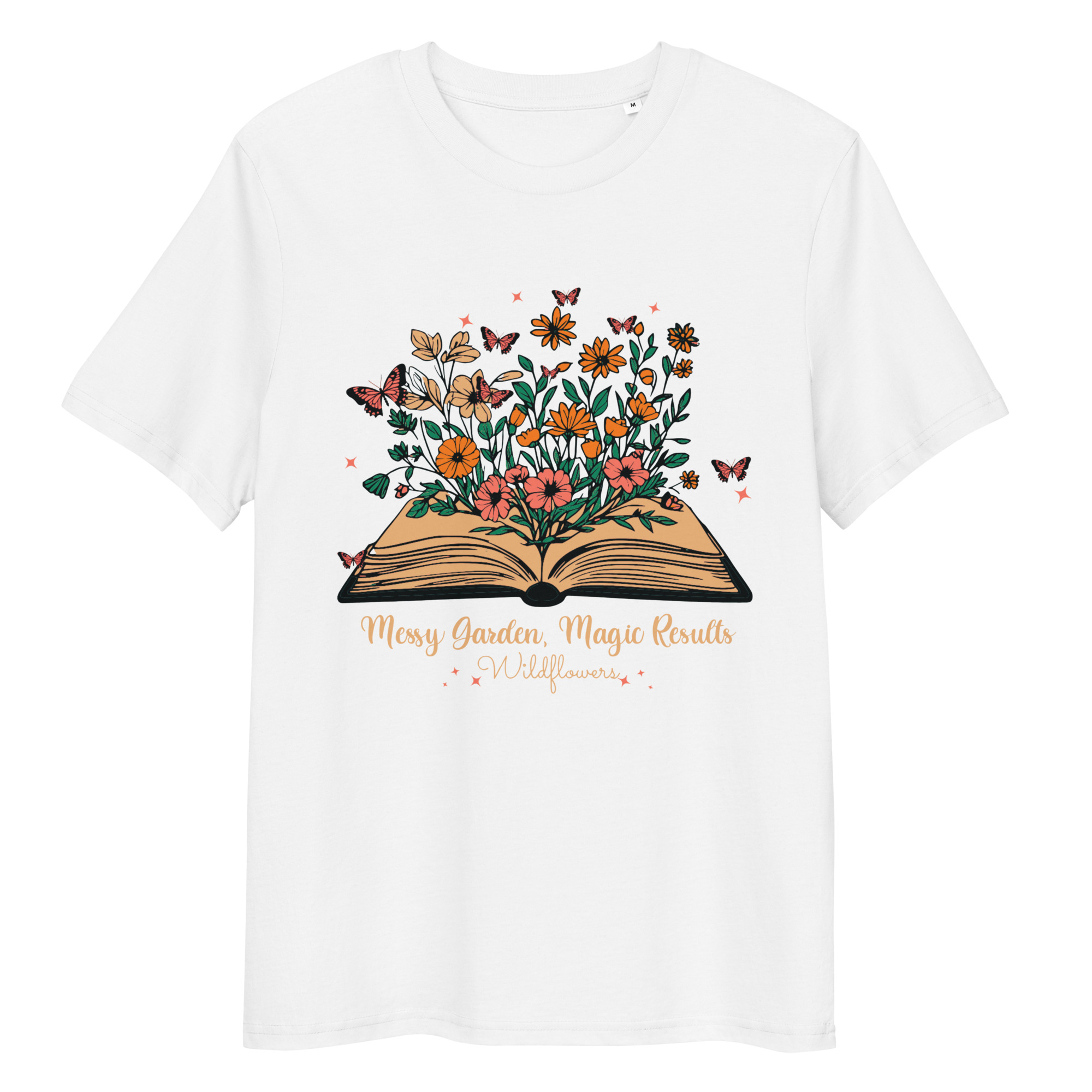 Wildflowers Messy Garden Cotton T-Shirt 7 Wildflowers Messy Garden Cotton T-Shirt - Image 7