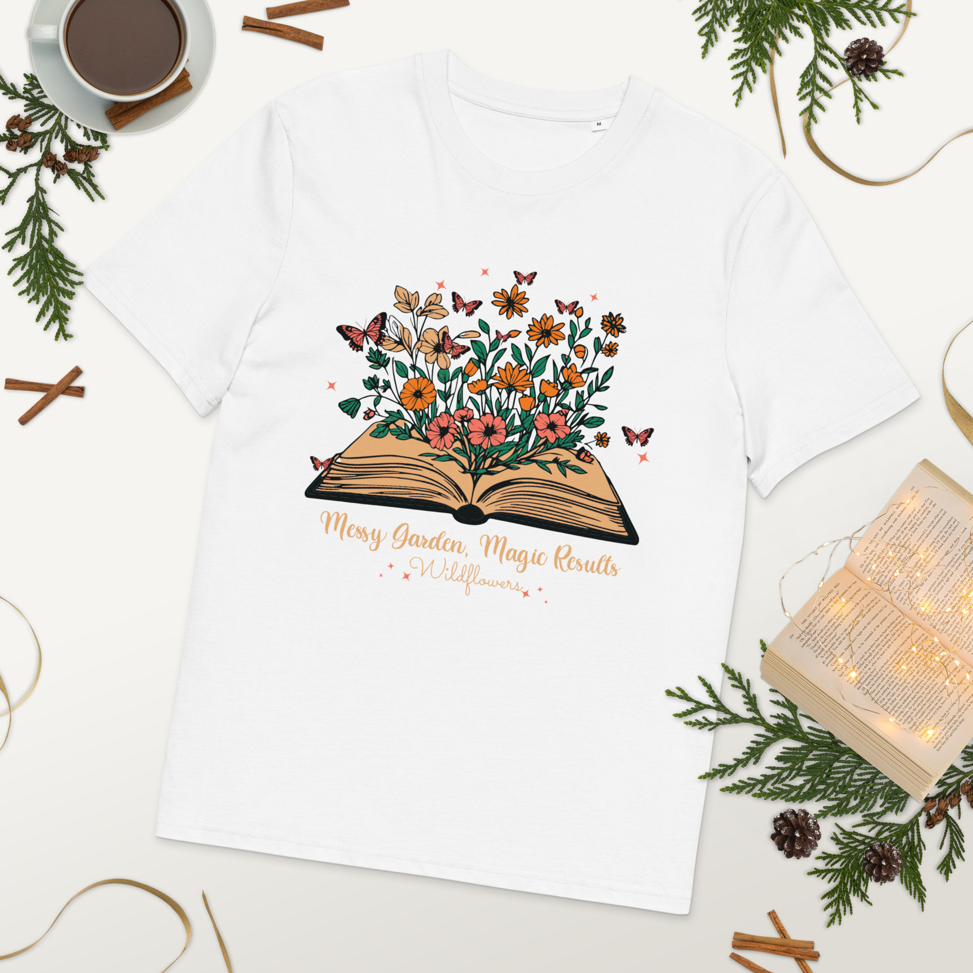 Wildflowers Messy Garden Cotton T-Shirt 23 Wildflowers Messy Garden Cotton T-Shirt - Image 23