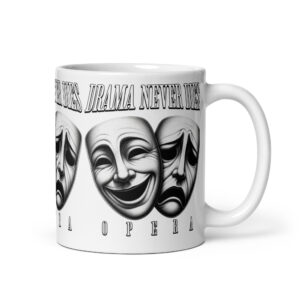 Opera White Glossy Mug