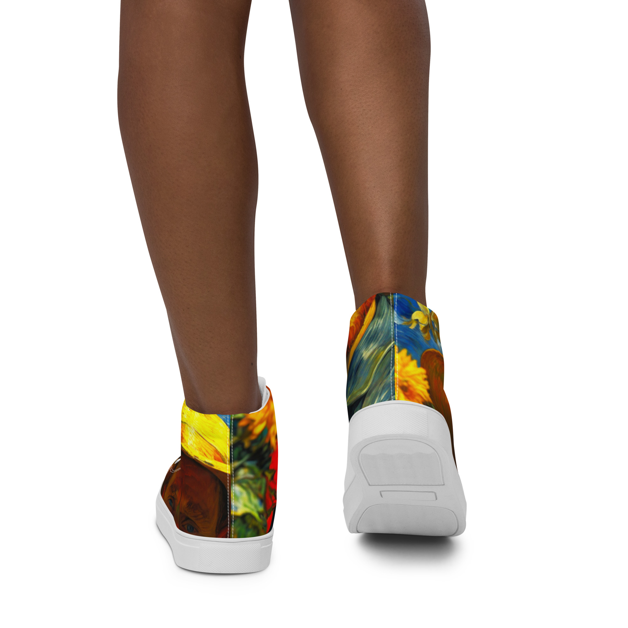 Brilliant Artistic High Top Canvas Shoes 13 Brilliant Artistic High Top Canvas Shoes - Image 13