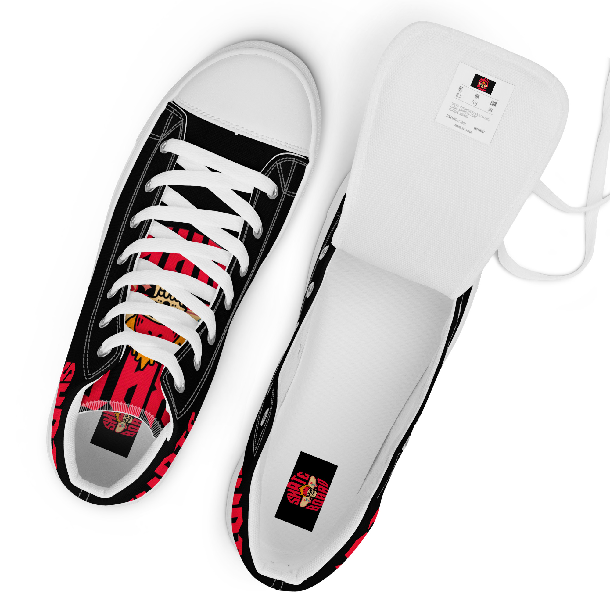 Skateboard High Top Canvas Shoes 13 Skateboard High Top Canvas Shoes - Image 13