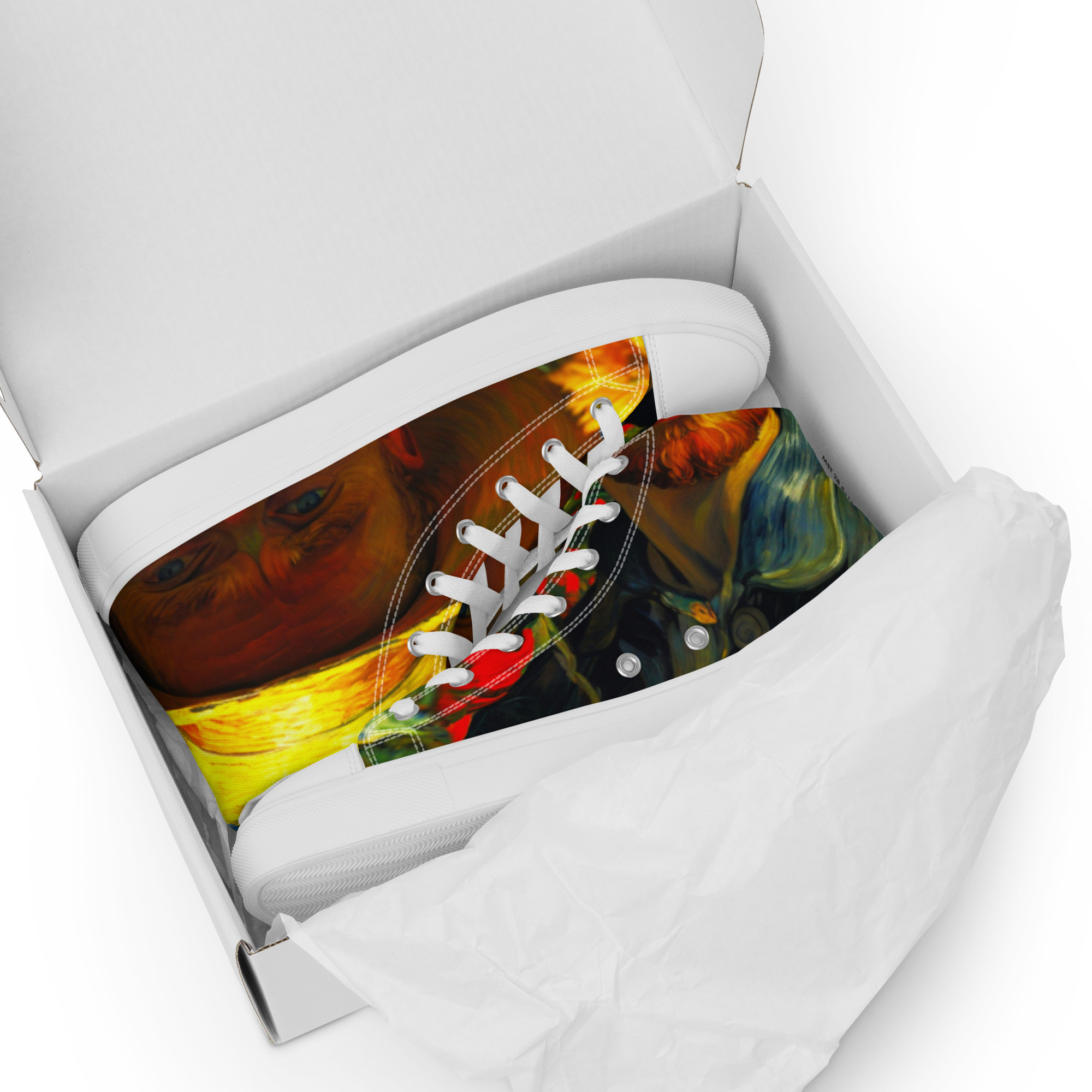Brilliant Artistic High Top Canvas Shoes 6 Brilliant Artistic High Top Canvas Shoes - Image 6