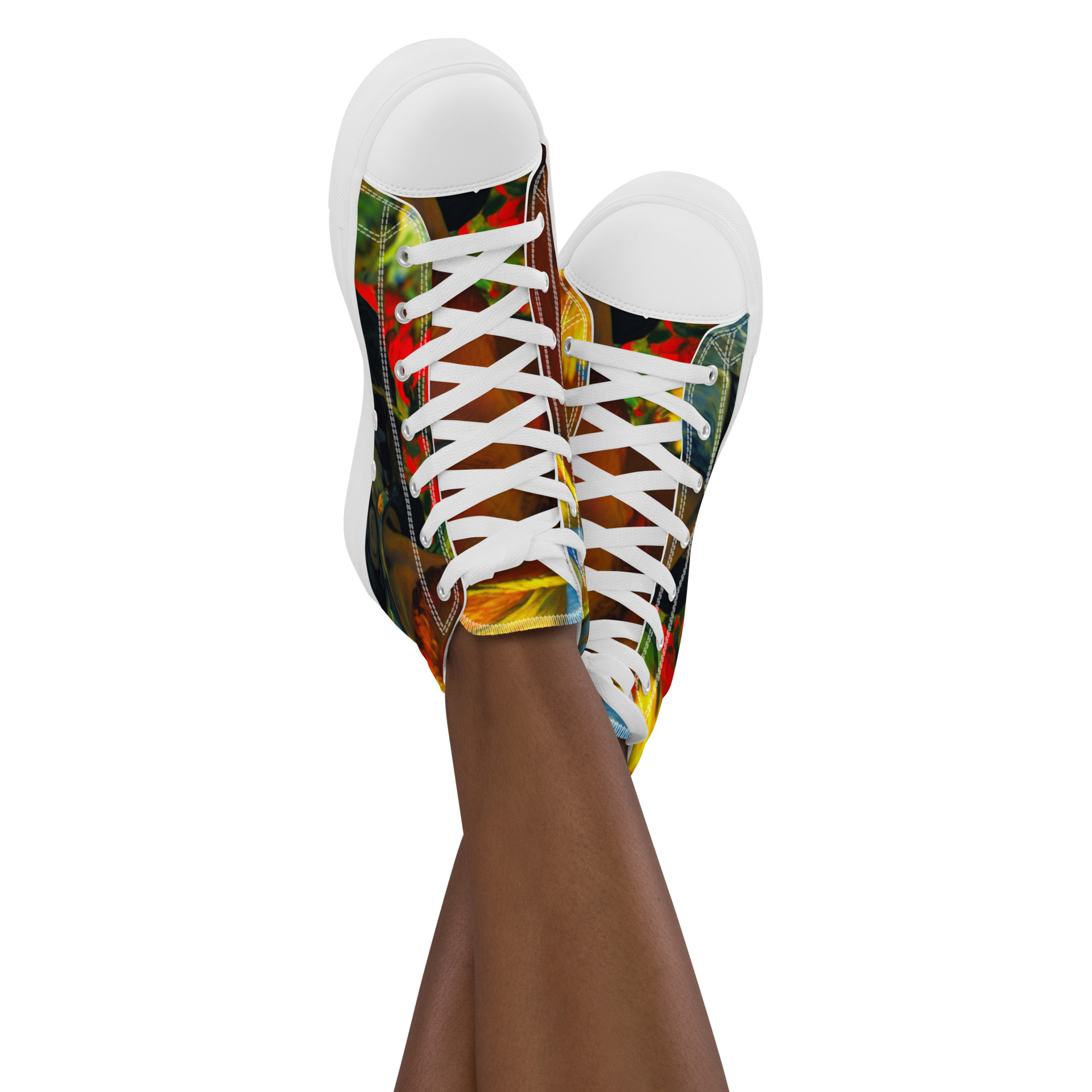 Brilliant Artistic High Top Canvas Shoes 8 Brilliant Artistic High Top Canvas Shoes - Image 8