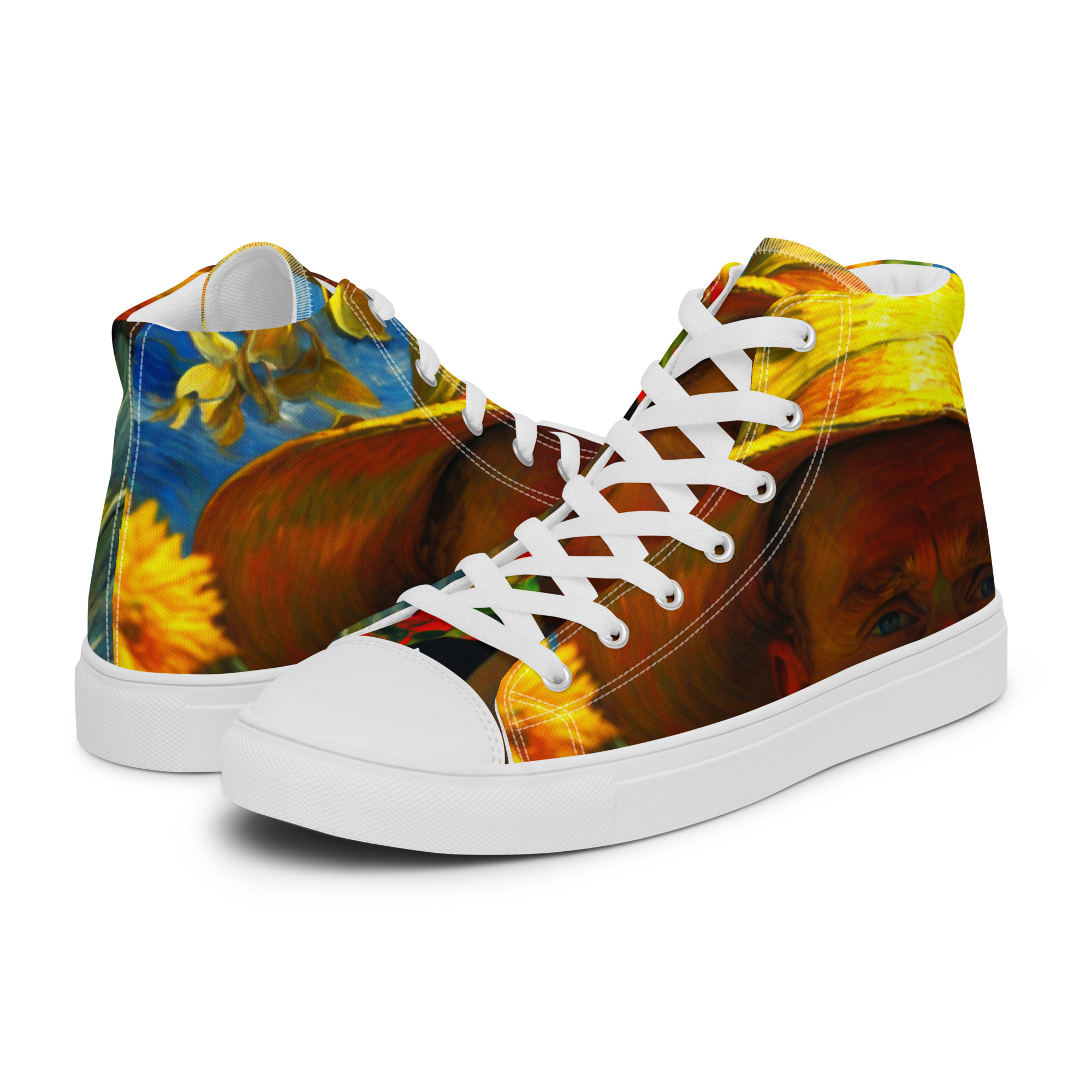 Brilliant Artistic High Top Canvas Shoes 10 Brilliant Artistic High Top Canvas Shoes - Image 10