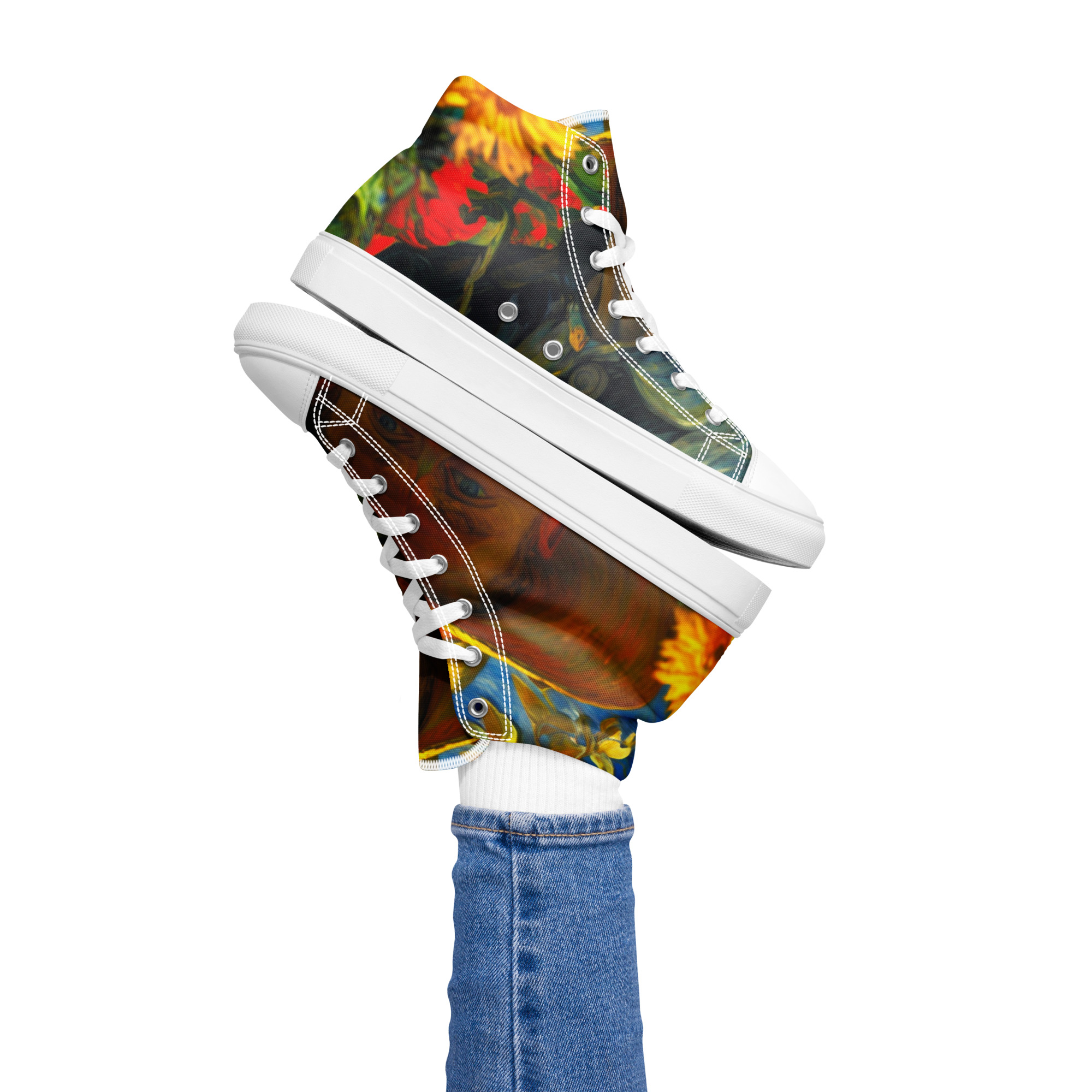 Brilliant Artistic High Top Canvas Shoes 15 Brilliant Artistic High Top Canvas Shoes - Image 15