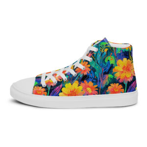 Bloom Bright High Top Canvas Shoes