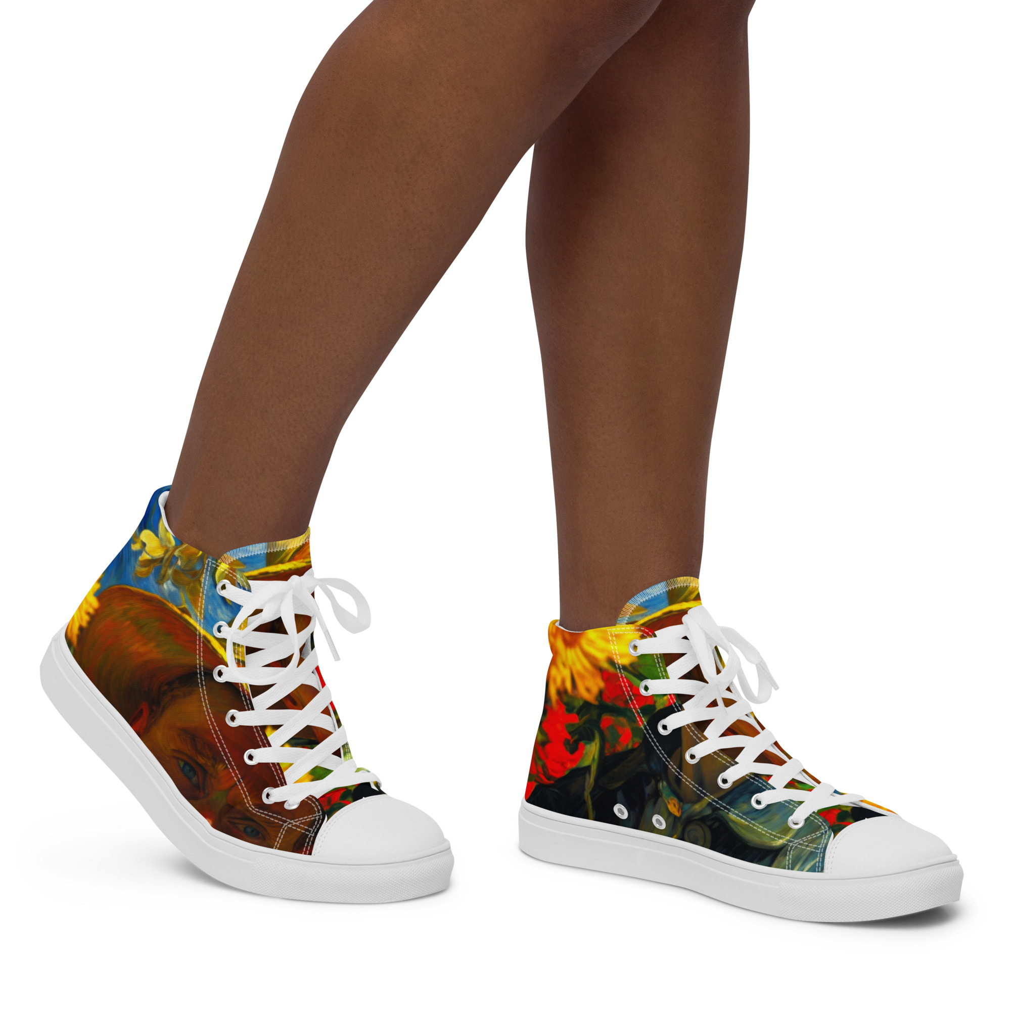 Brilliant Artistic High Top Canvas Shoes 4 Brilliant Artistic High Top Canvas Shoes - Image 4