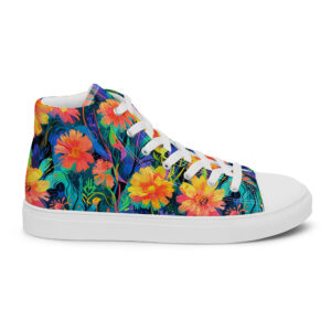 Bloom Bright High Top Canvas Shoes