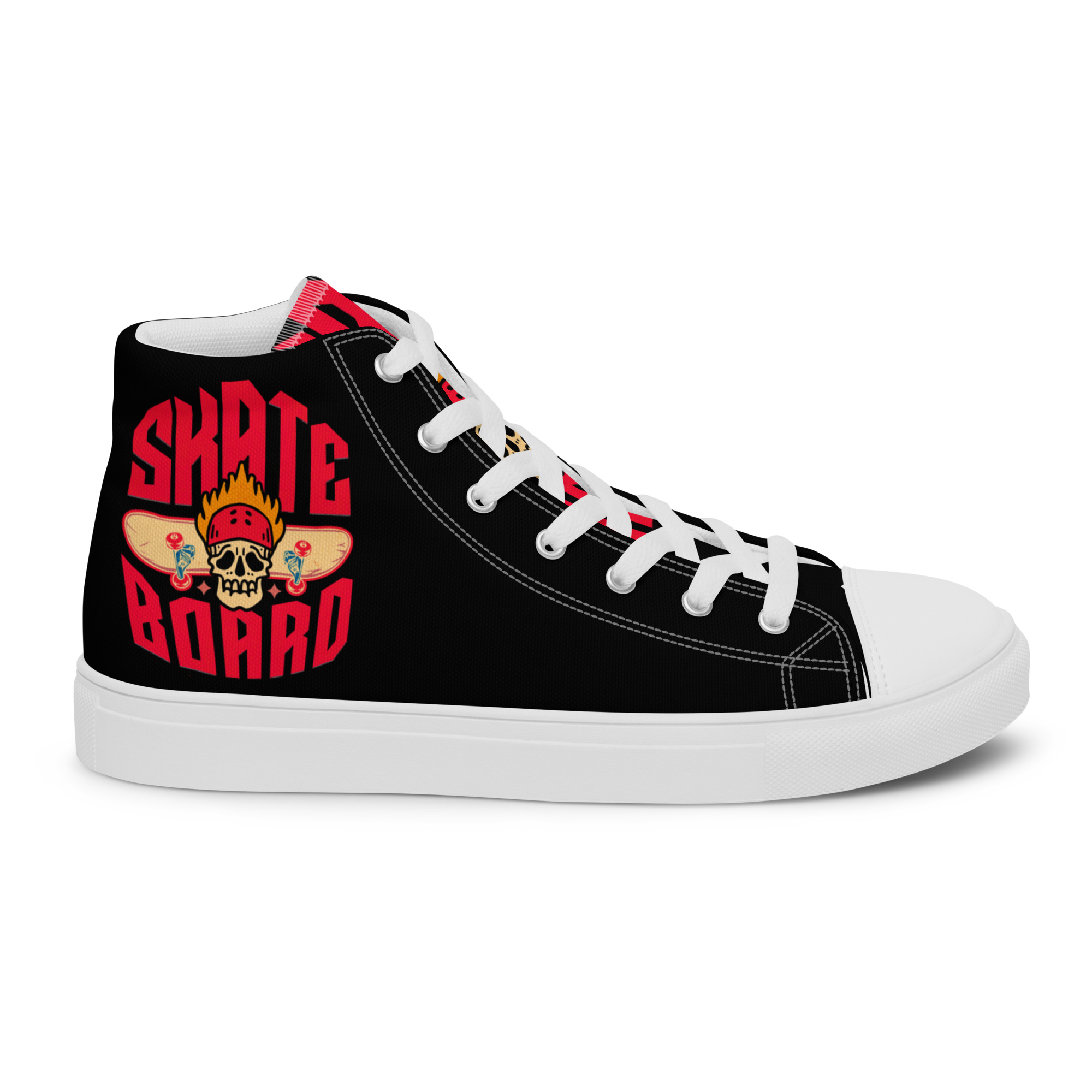 Skateboard High Top Canvas Shoes 2 Skateboard High Top Canvas Shoes - Image 2