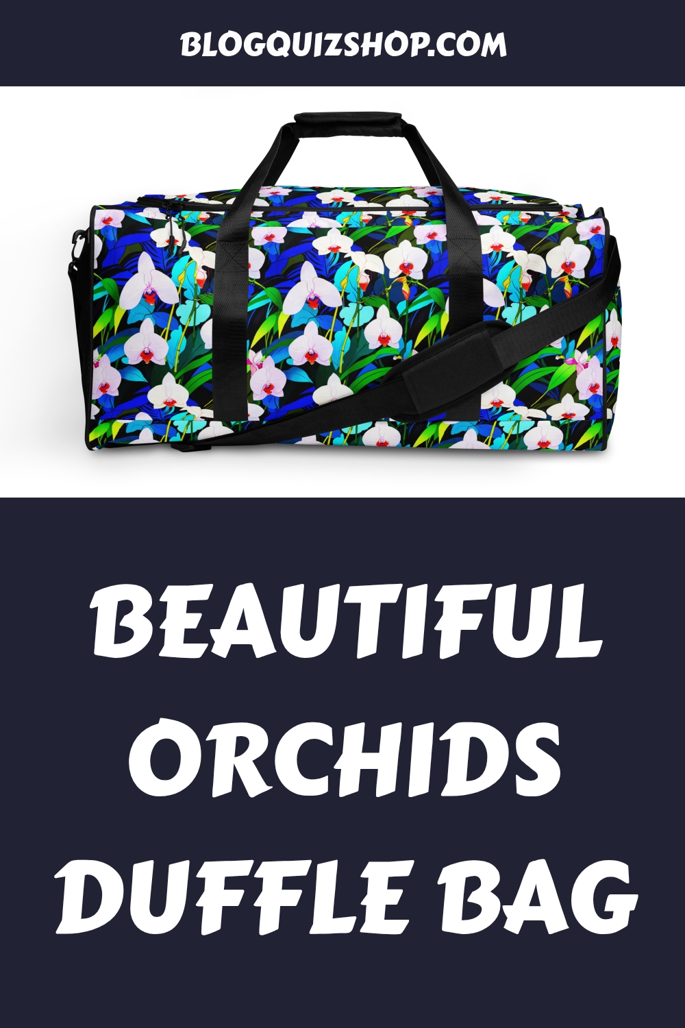 Beautiful Orchids Duffle Bag generated pin 23922 1
