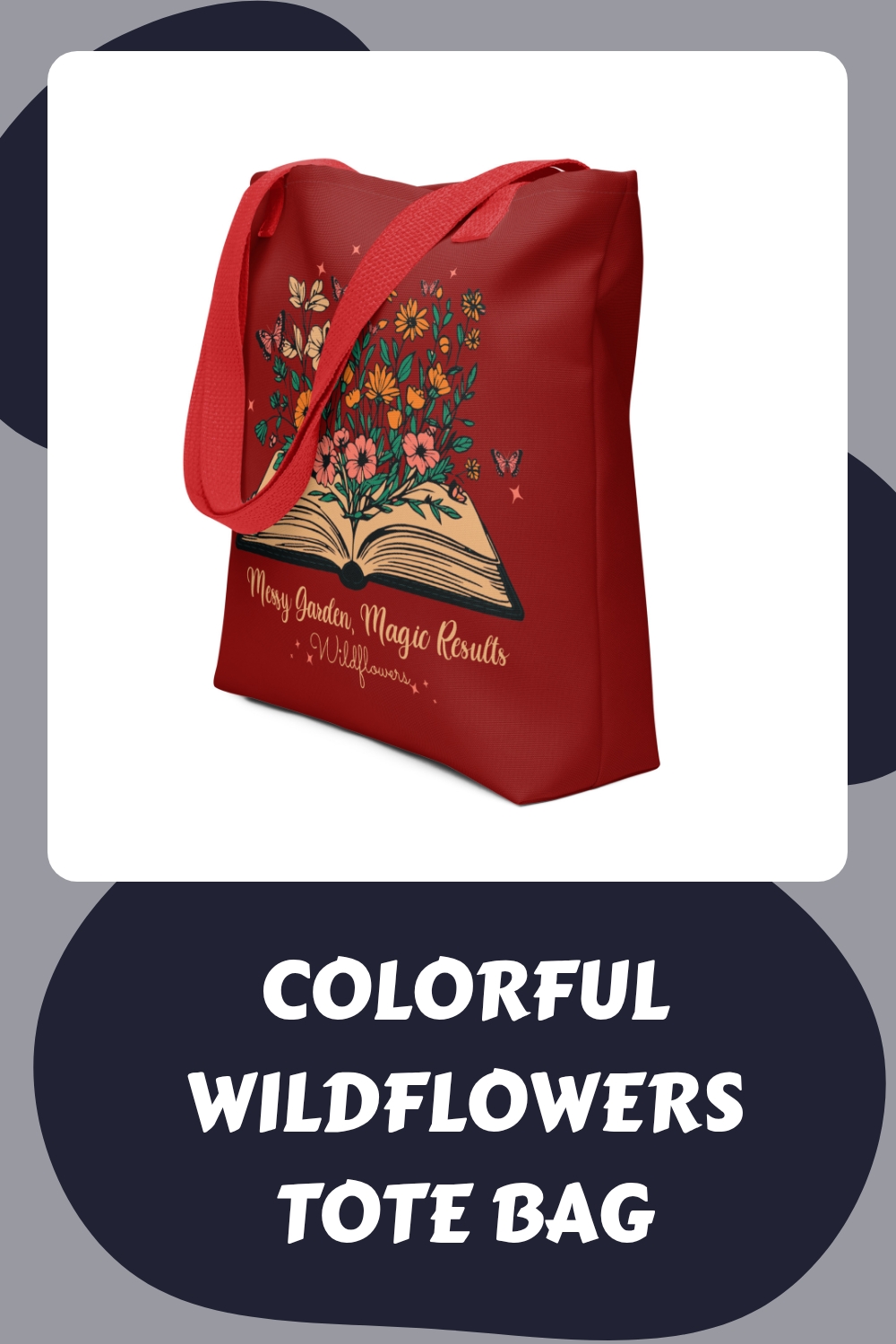 Colorful Wildflowers Tote Bag 10 Colorful Wildflowers Tote Bag generated pin 24681