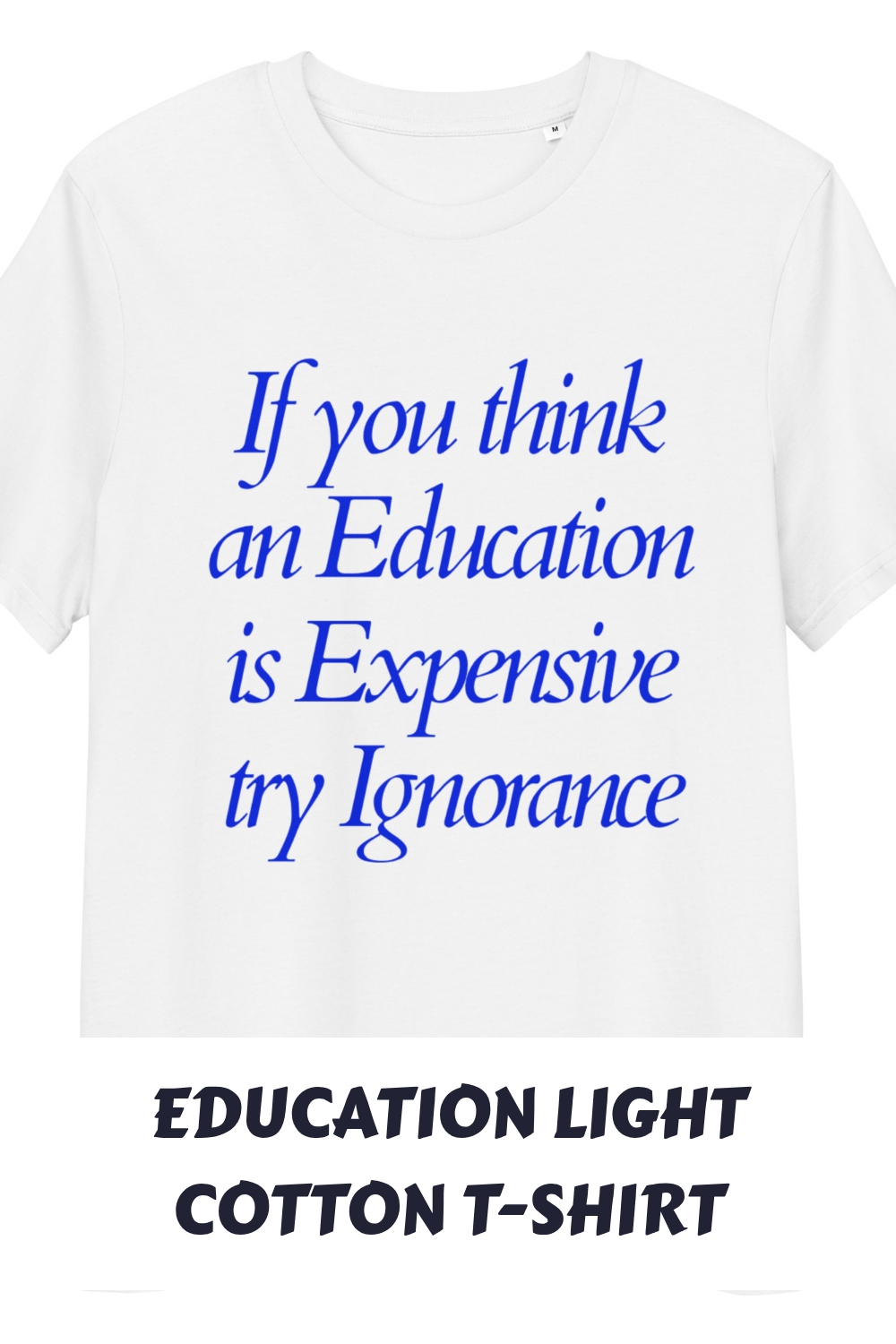 Education Light Cotton T Shirt generated pin 23363 1