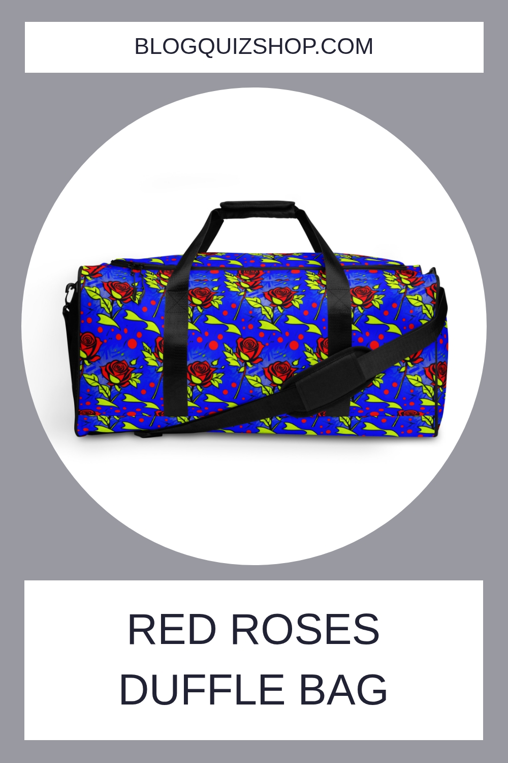 Red Roses Duffle Bag generated pin 23934