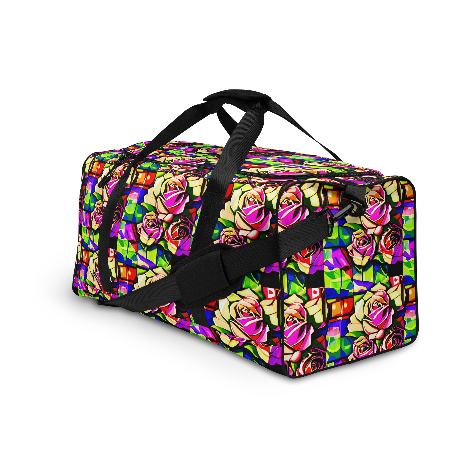 Abstract Roses Duffle Bag 8 Abstract Roses Duffle Bag - Image 8