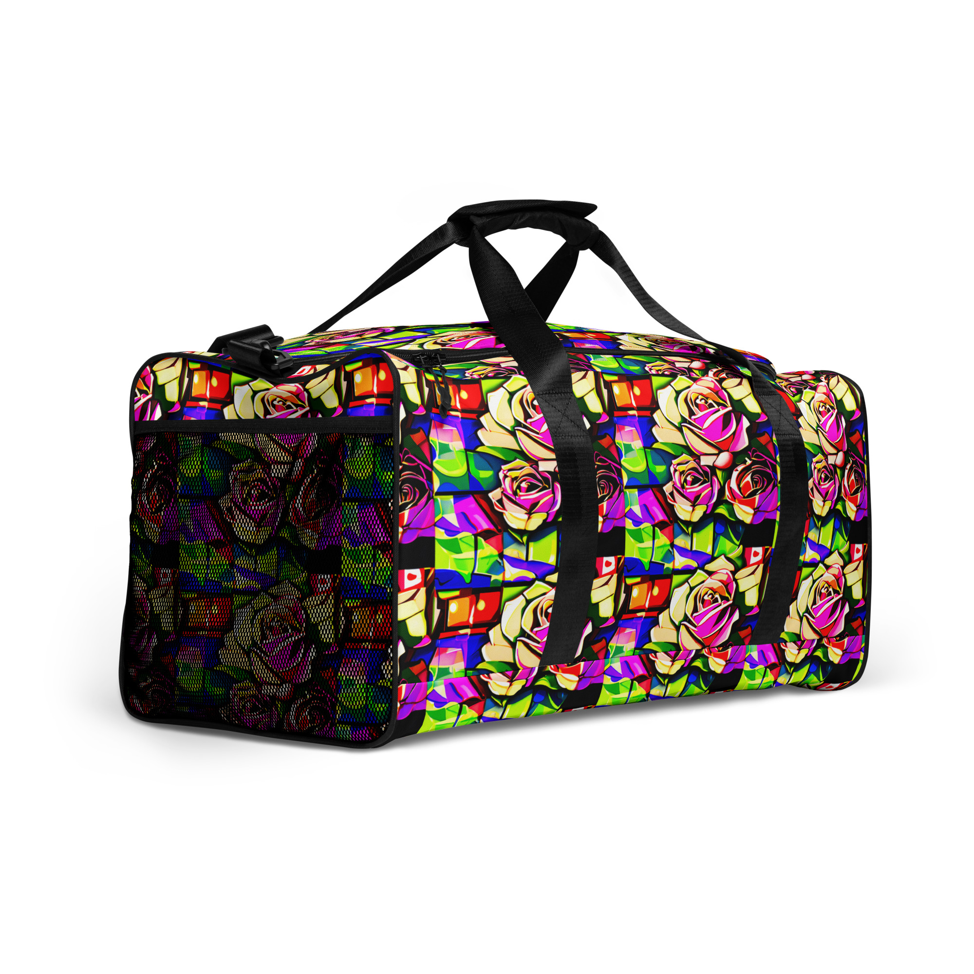 Abstract Roses Duffle Bag 11 Abstract Roses Duffle Bag - Image 11