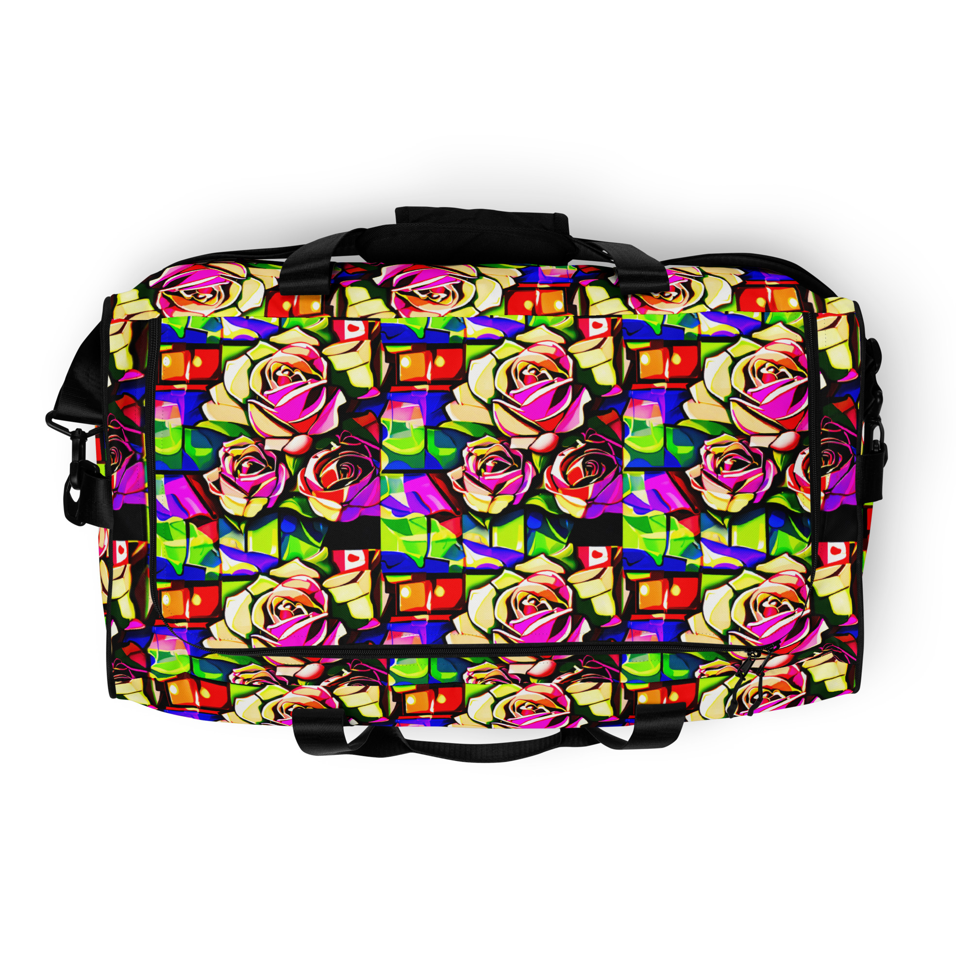 Abstract Roses Duffle Bag 15 Abstract Roses Duffle Bag - Image 15