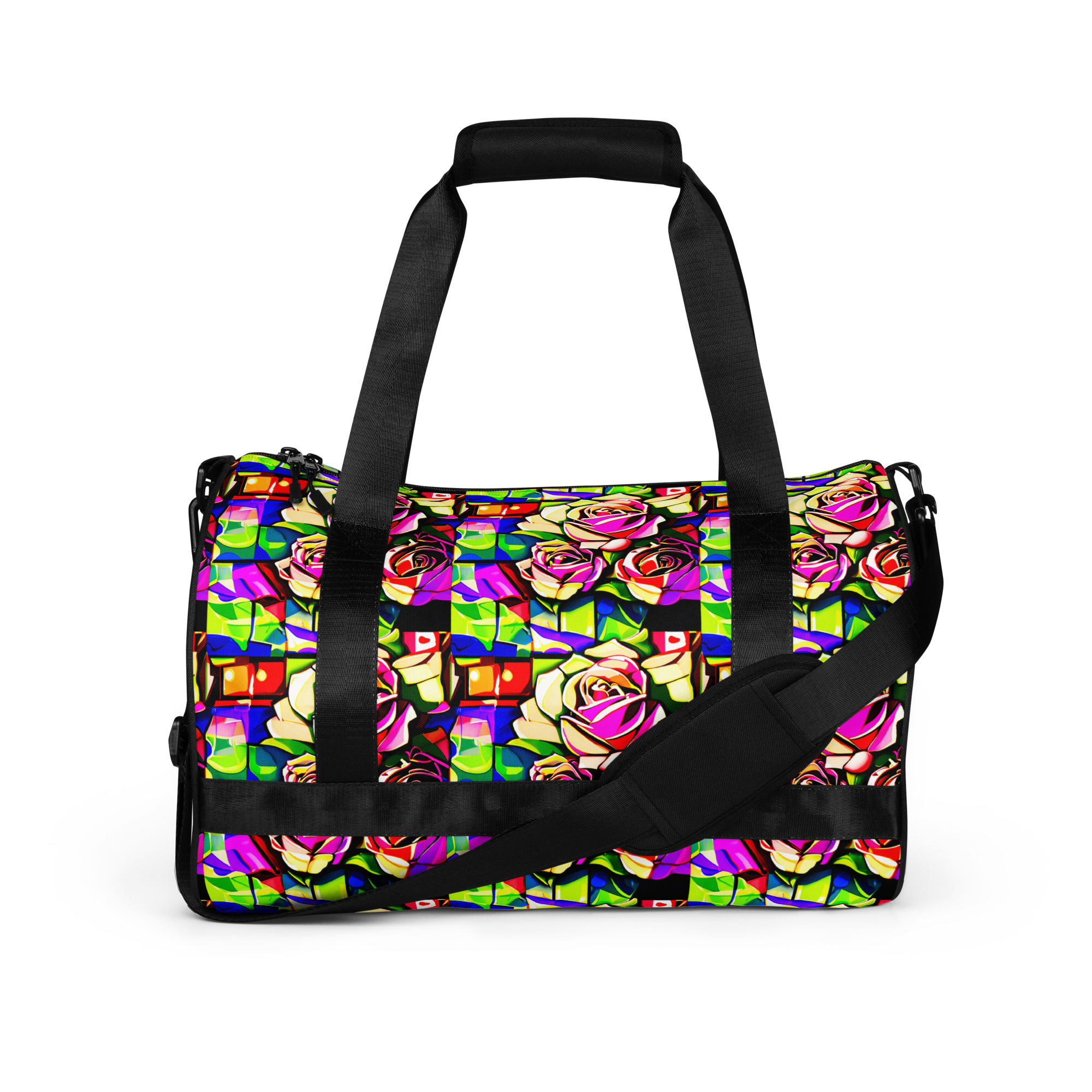 Abstract Roses Gym Bag 4 Abstract Roses Gym Bag - Image 4