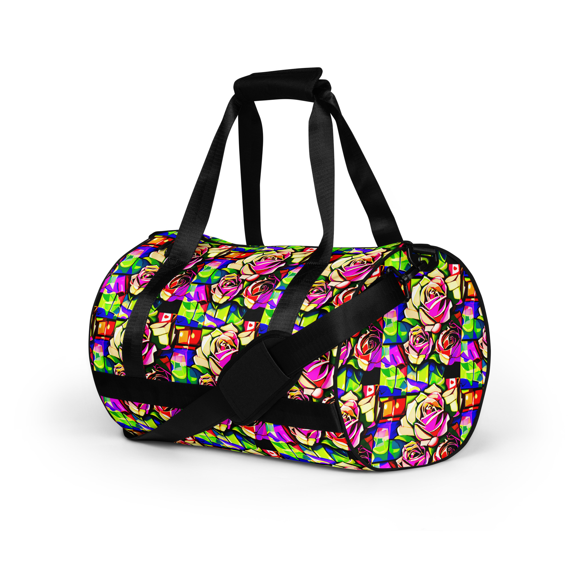 Abstract Roses Gym Bag 6 Abstract Roses Gym Bag - Image 6