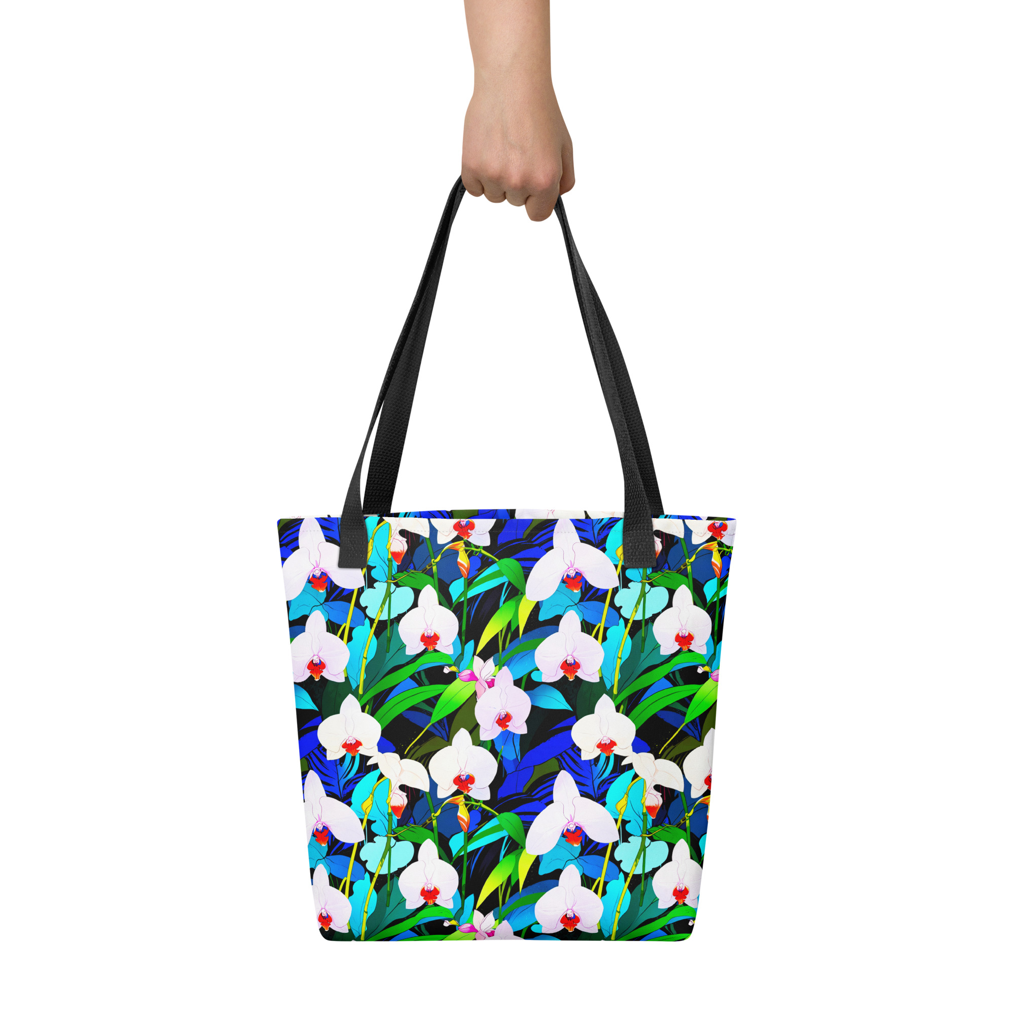 Blue Orchids Tote Bag 2 Blue Orchids Tote Bag - Image 2