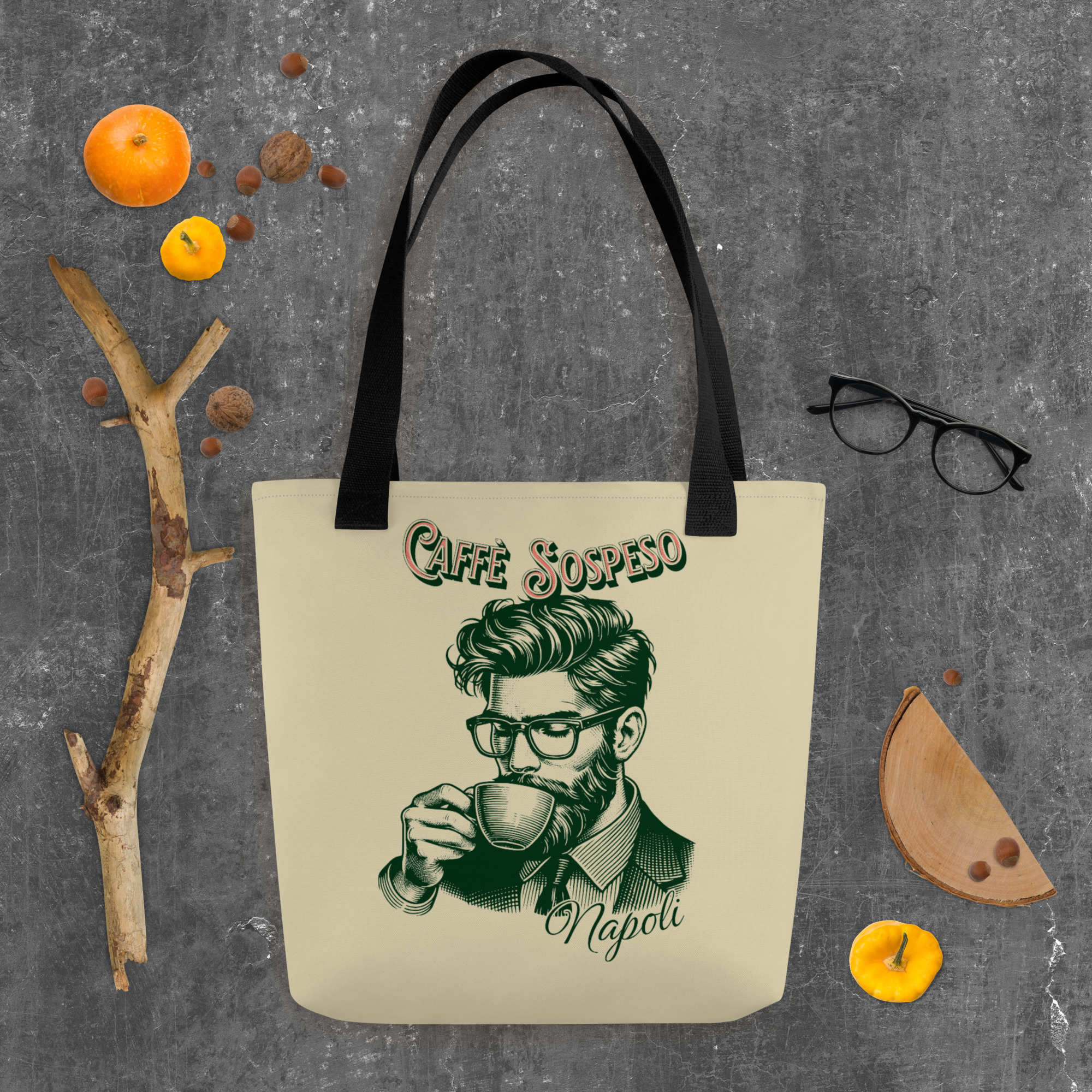 Green Cafe Sospeso Tote Bag 6 Green Cafe Sospeso Tote Bag - Image 6
