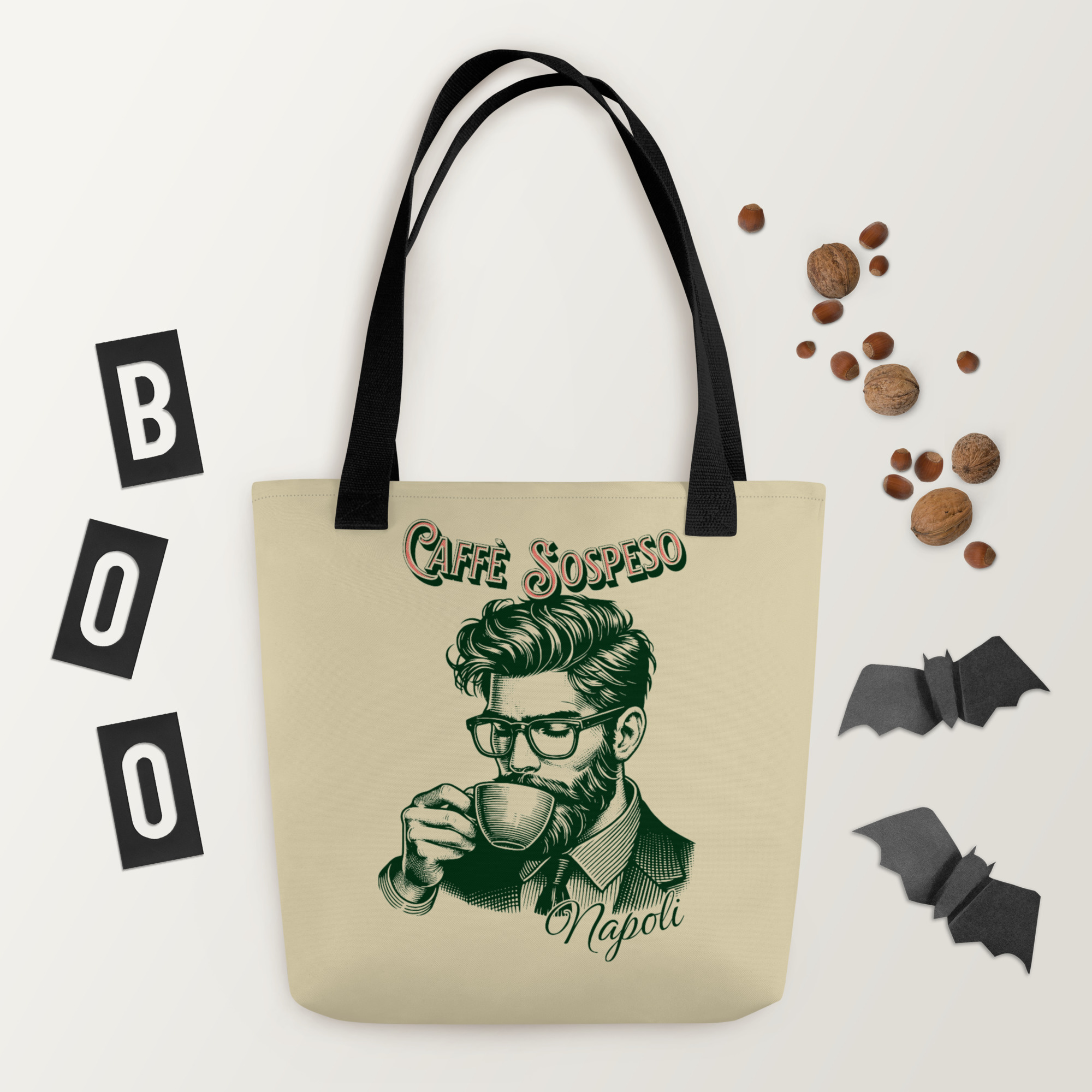 Green Cafe Sospeso Tote Bag 4 Green Cafe Sospeso Tote Bag - Image 4