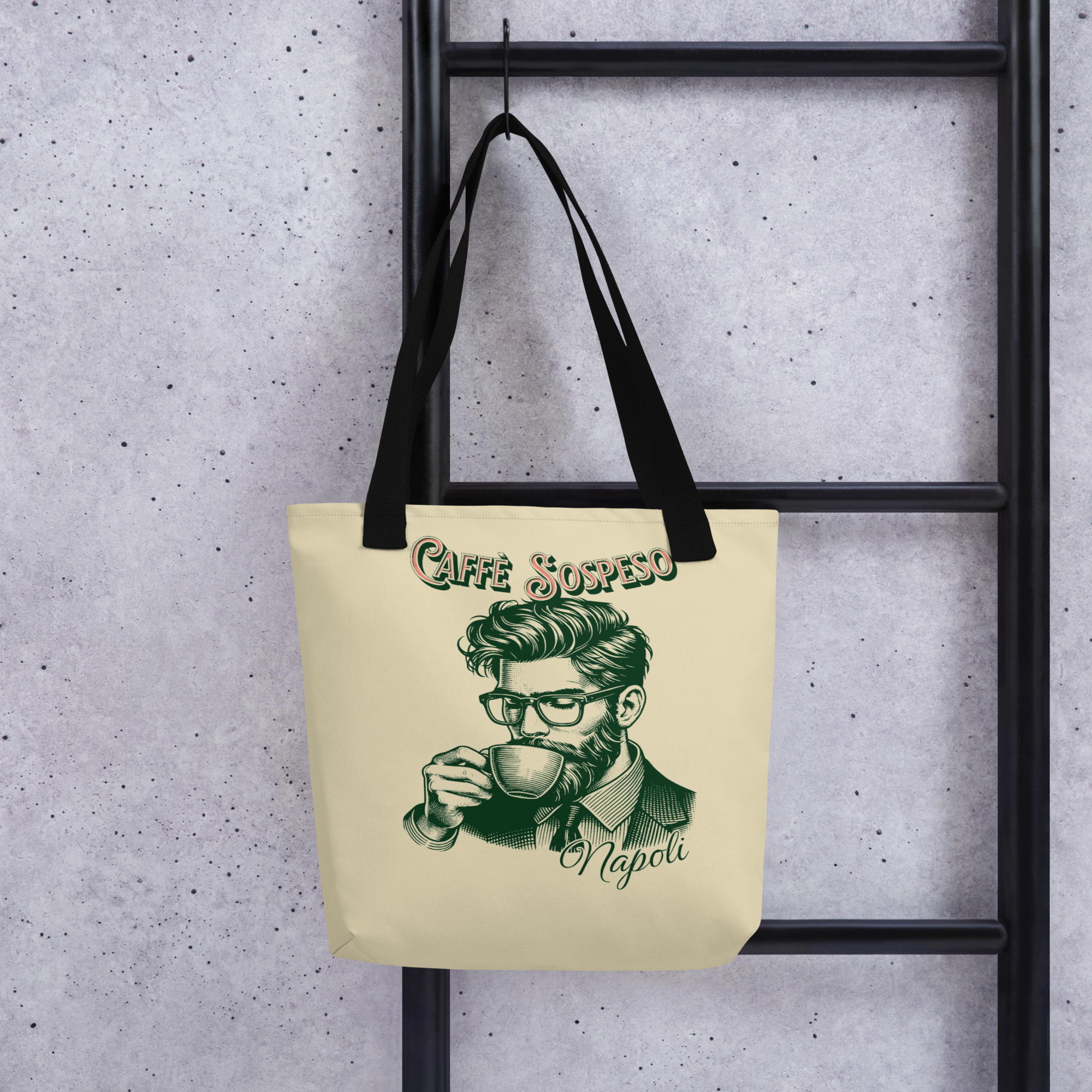 Green Cafe Sospeso Tote Bag 7 Green Cafe Sospeso Tote Bag - Image 7