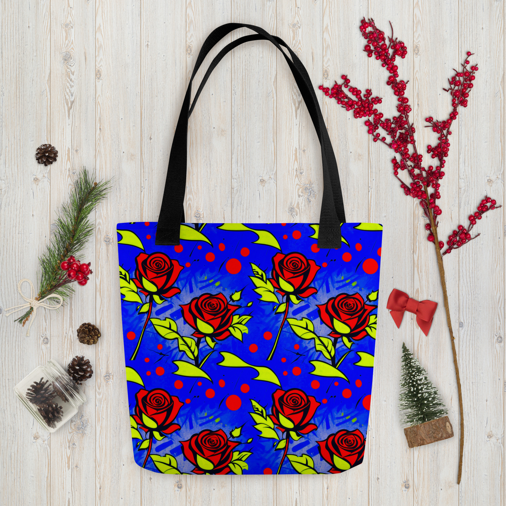 Beautiful Red Roses Tote Bag 6 Beautiful Red Roses Tote Bag - Image 6