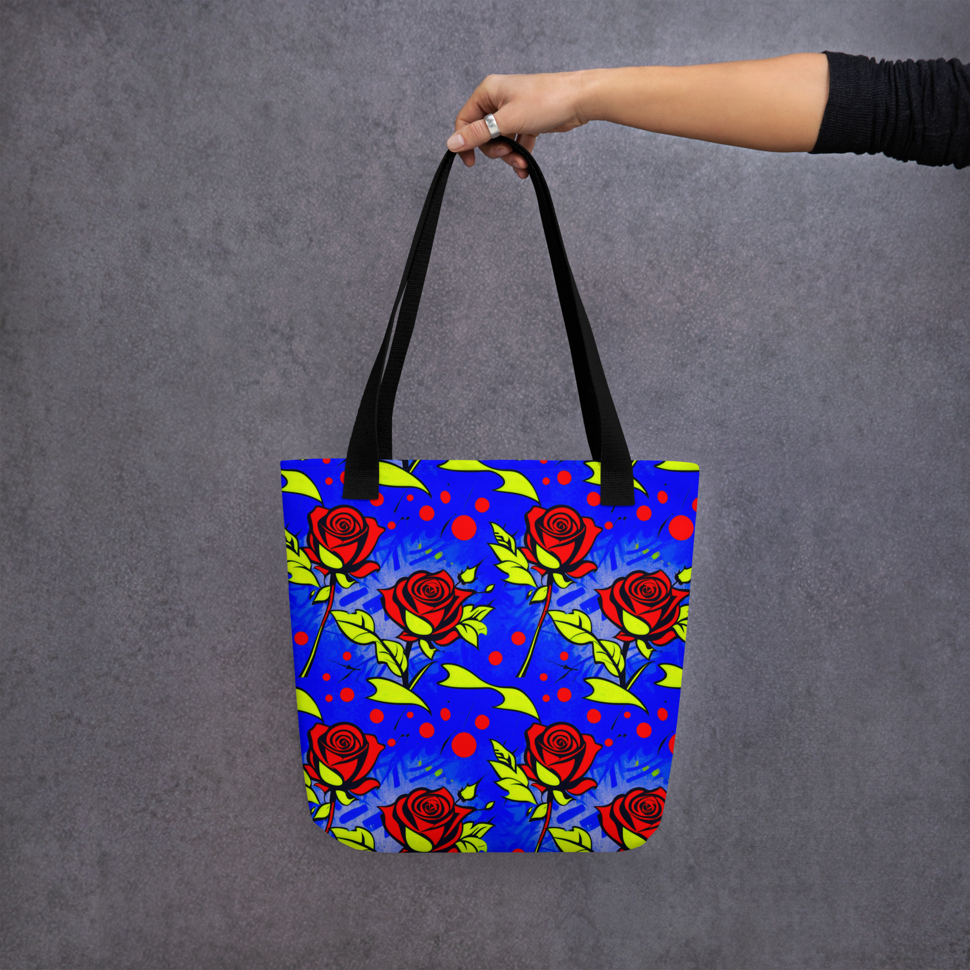 Beautiful Red Roses Tote Bag 8 Beautiful Red Roses Tote Bag - Image 8