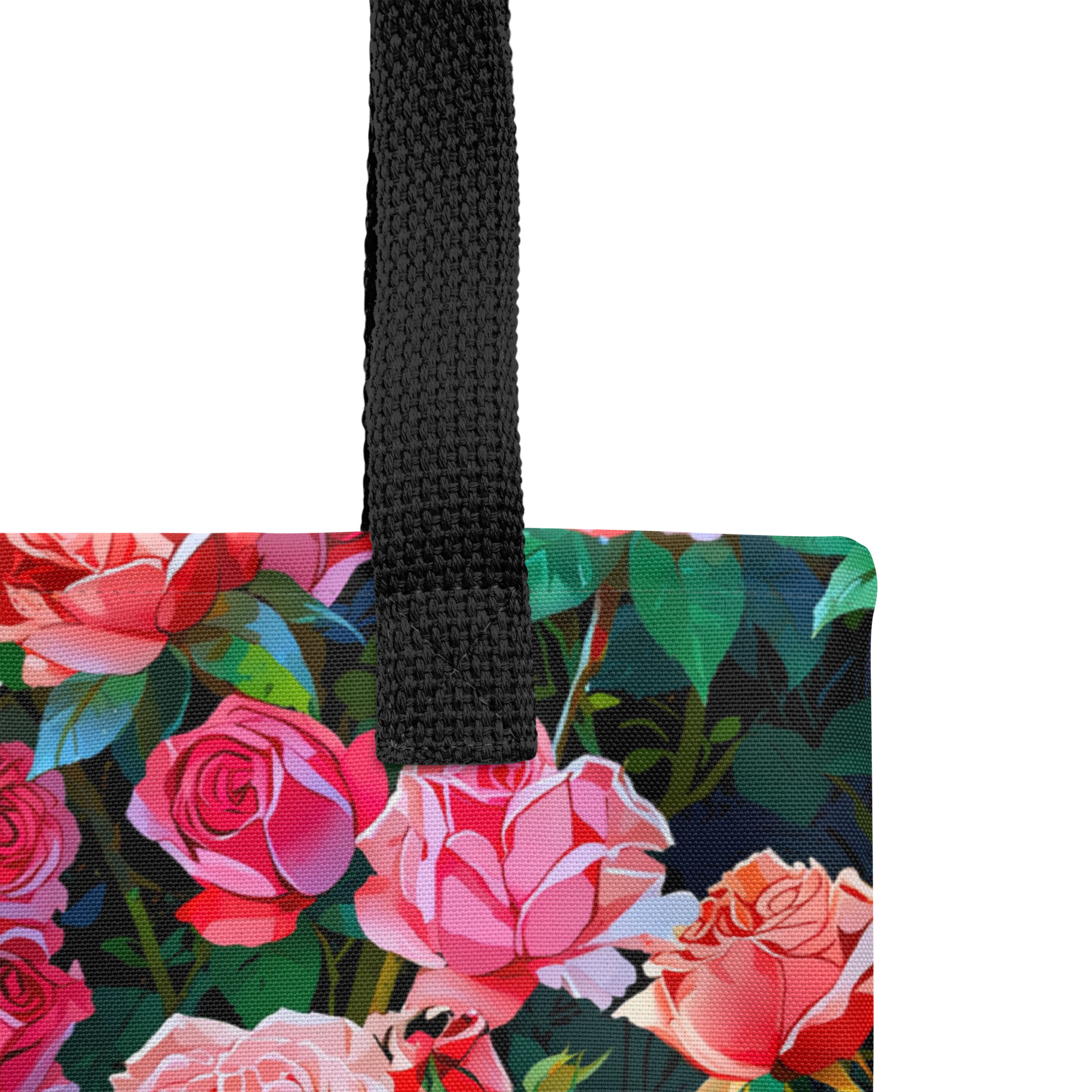 Red Pink Roses Tote Bag 13 Red Pink Roses Tote Bag - Image 13