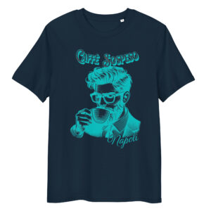 Blue Cafe Sospeso Dark Cotton T-Shirt