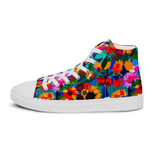 Colourful Summer Flowers Canvas Shoes