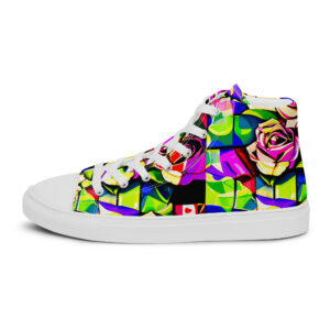 Abstract Roses Canvas Shoes