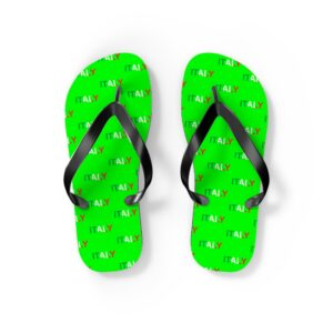 Bright Green Italy Flip Flops