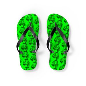 Bright Green Motorino Flip Flops