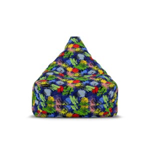 Portuguese Life Blue Bean Bag Chair Cover