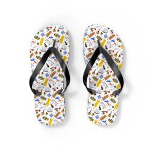 Portuguese Symbols White Flip-Flops