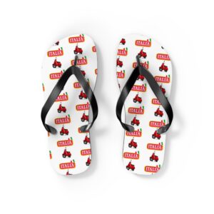 White Italia Flip Flops