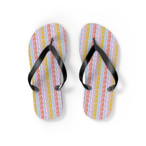 Pink Aloha Flip Flops