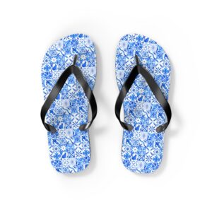 Portuguese Symbols White Flip-Flops