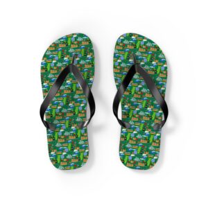 Portugal in Symbols Green Flip-Flops