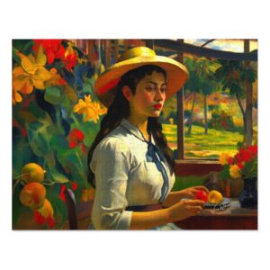 The Garden Post Impressionism Jigsaw Puzzle