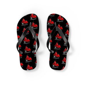 Italian Motorino Black Flip Flops