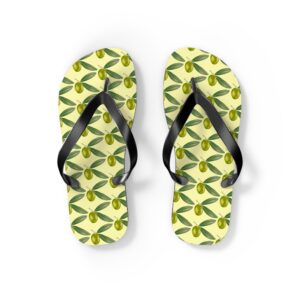 Light Green Olives Flip Flops