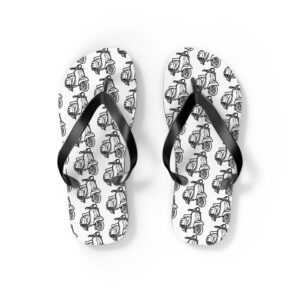 White Motorino Flip Flops