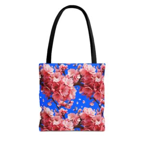 Vibrant Pink Cherry Blossom Tote Bag