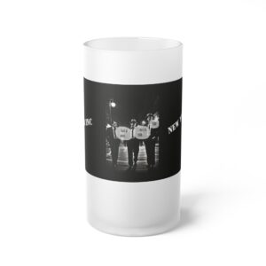 Tough Guys Talk - Frosted Glass Beer Mug