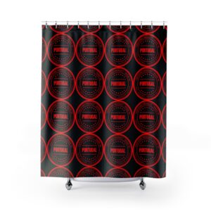 Portugal Stamp Shower Curtain