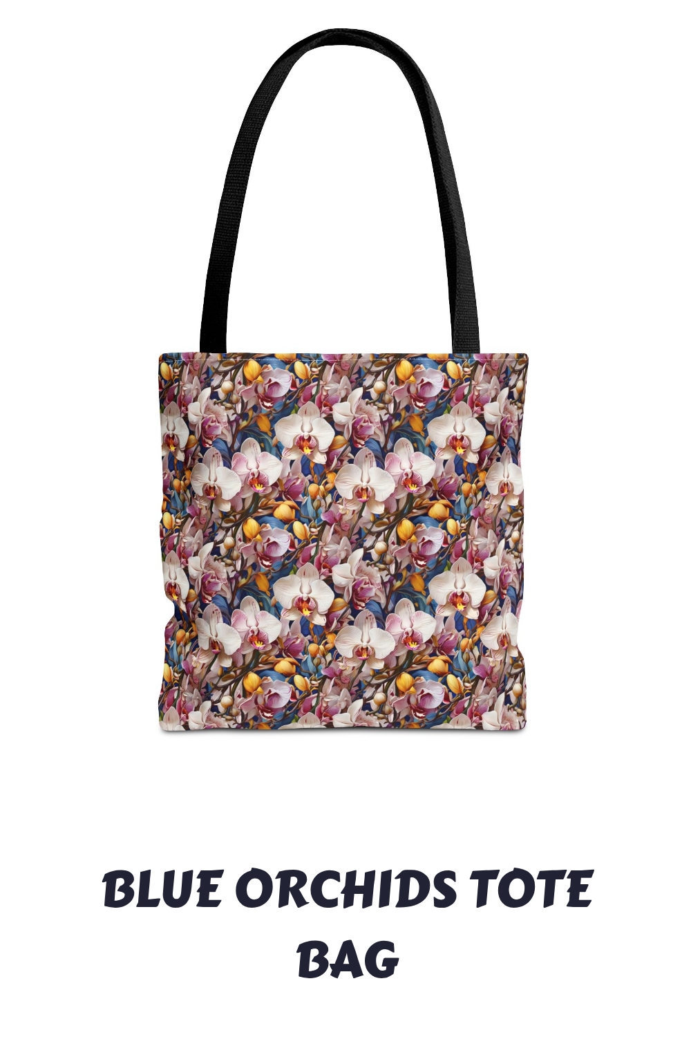 Blue Orchids Tote Bag generated pin 31800 1